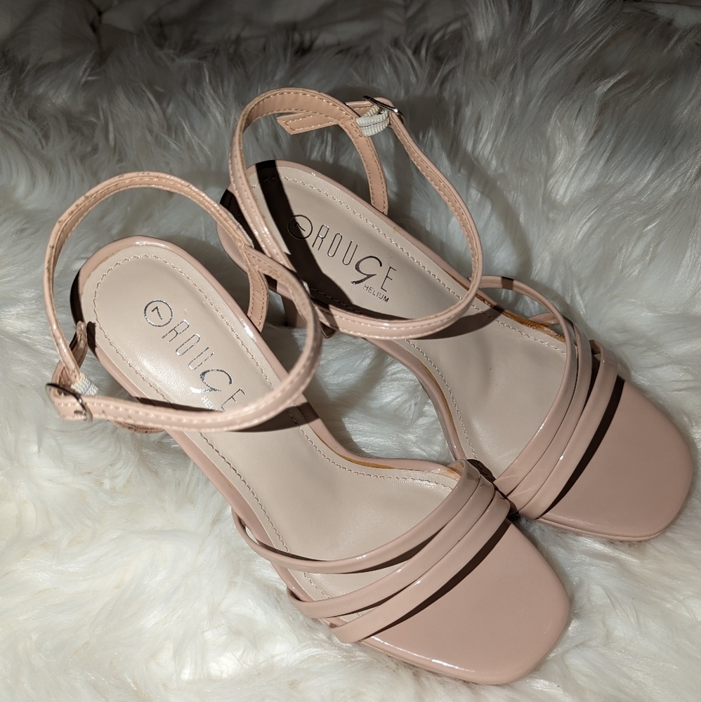 Rouge Aura Nude Patent High Heels